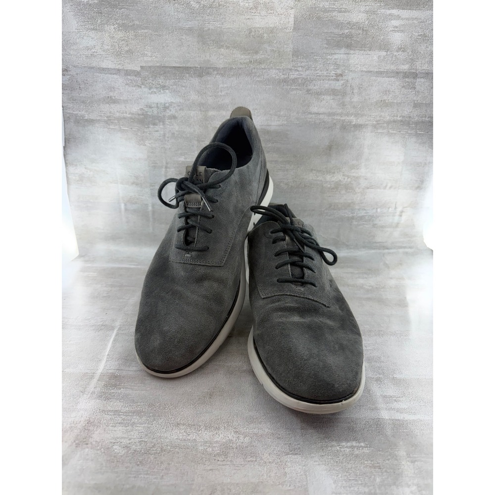 Cole Haan Grand OS Men Grey Suede Oxford Shoes C26361 Size 10.5M